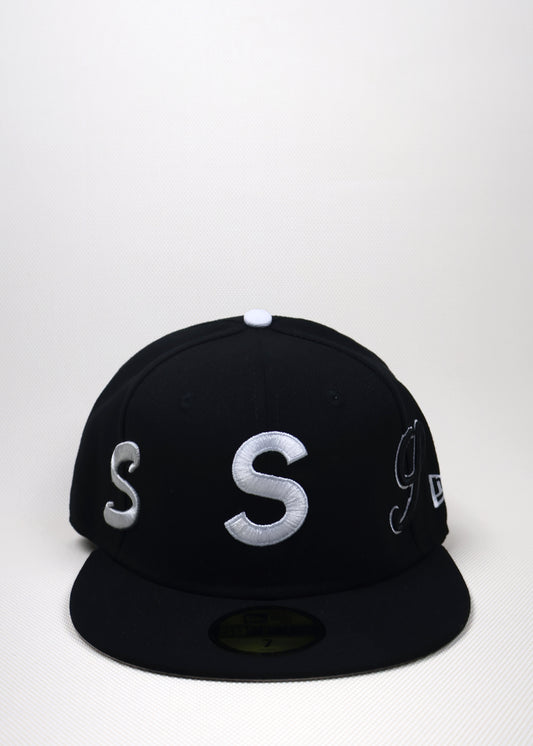 S MULTI PATCH CHRIS BROWN FITTED HAT