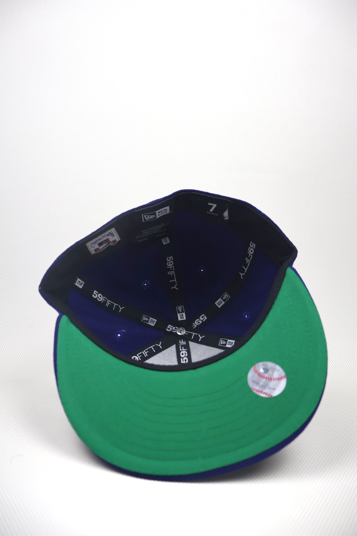 LA REVERSE LOGO BLUE FITTED HAT