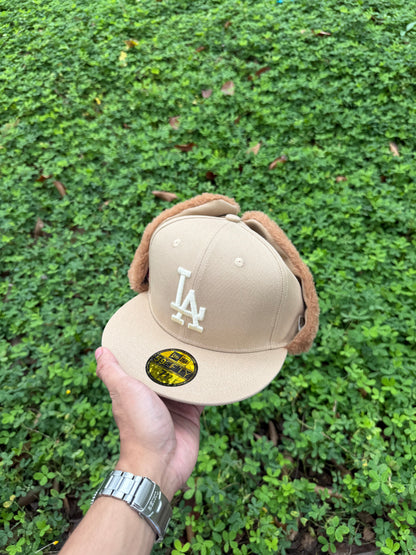 LA BEIGE EARMUFFS FITTED HAT