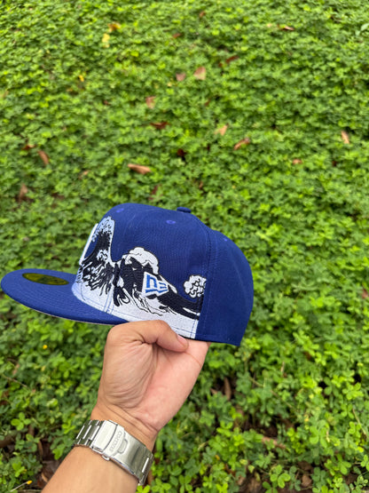 LA WAVES BLUE FITTED HAT