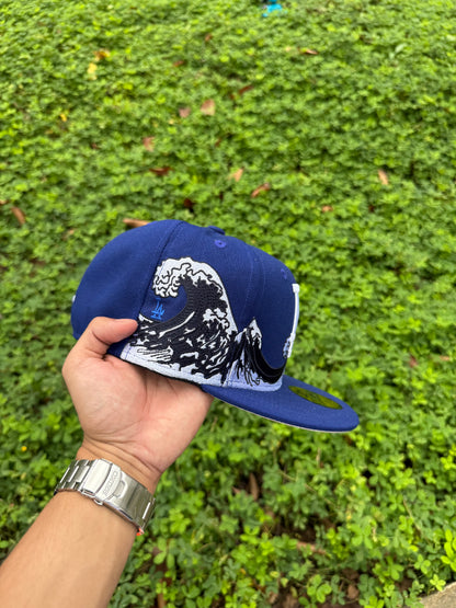 LA WAVES BLUE FITTED HAT
