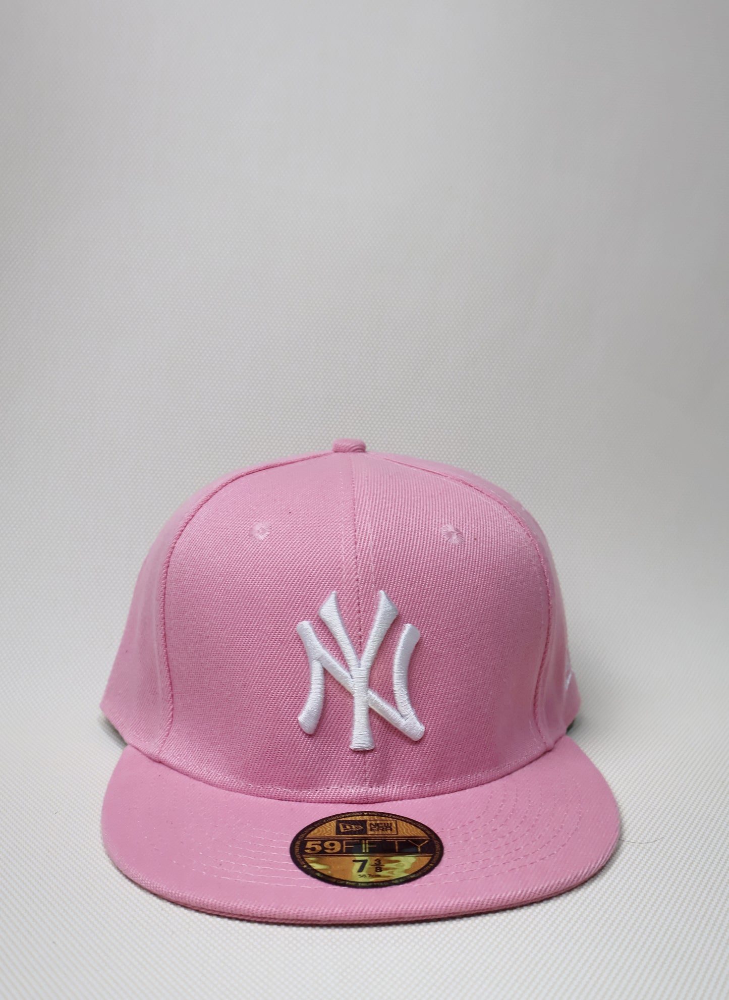 NY PINK FITTED HAT