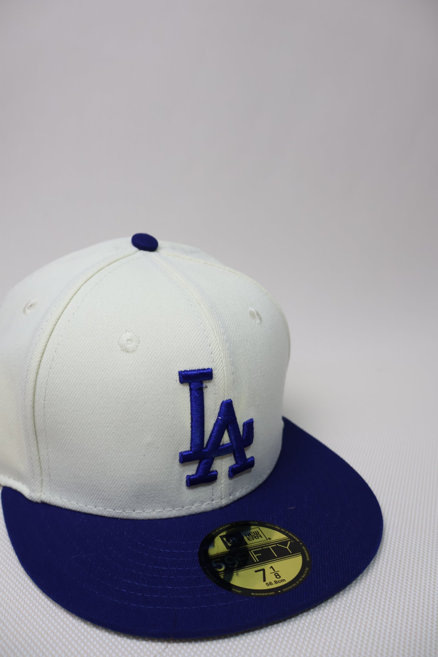 LA TWO TONE BLUE FITTED HAT
