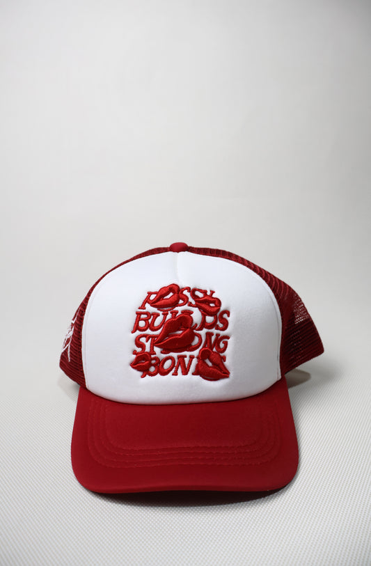LA ROPA RED TRUCKER HAT