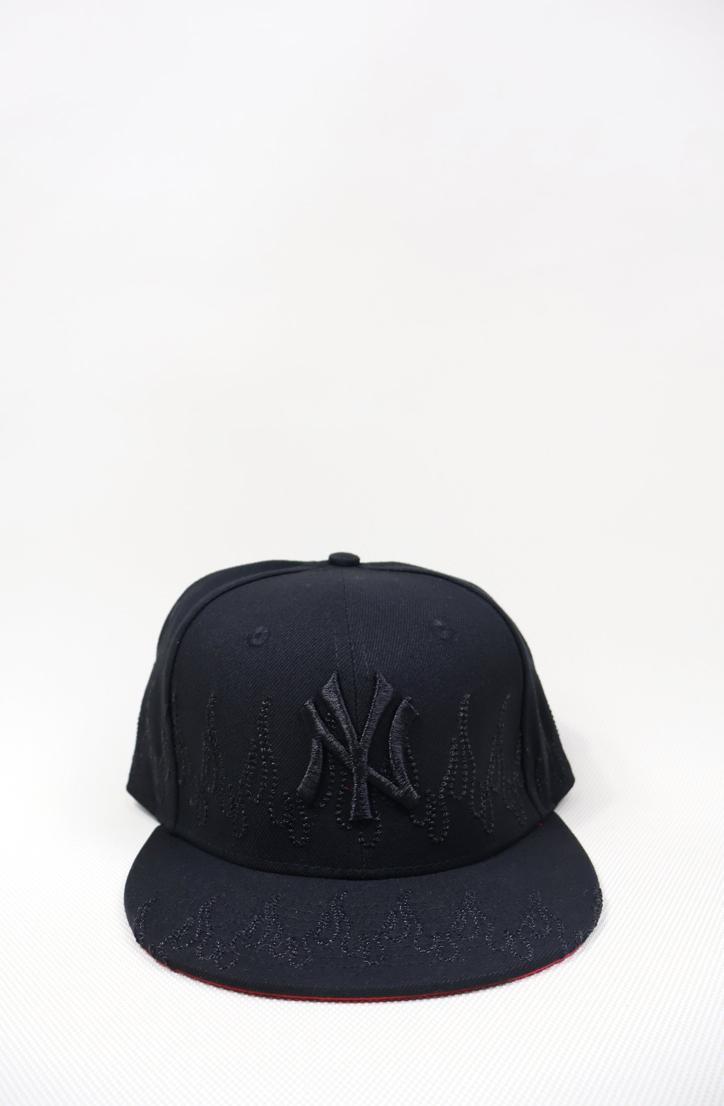 NY FLAMES EMBROIDERY TRIPLE BLACK