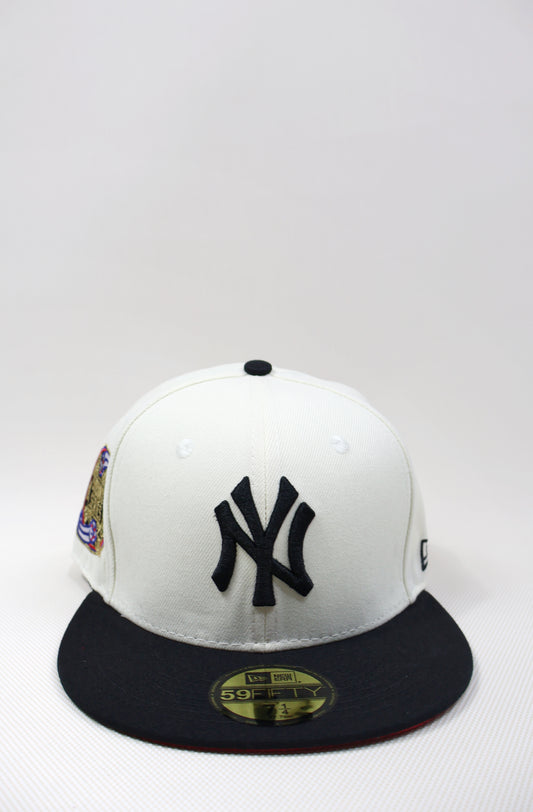 NY TWO TONE BLACK FITTED HAT