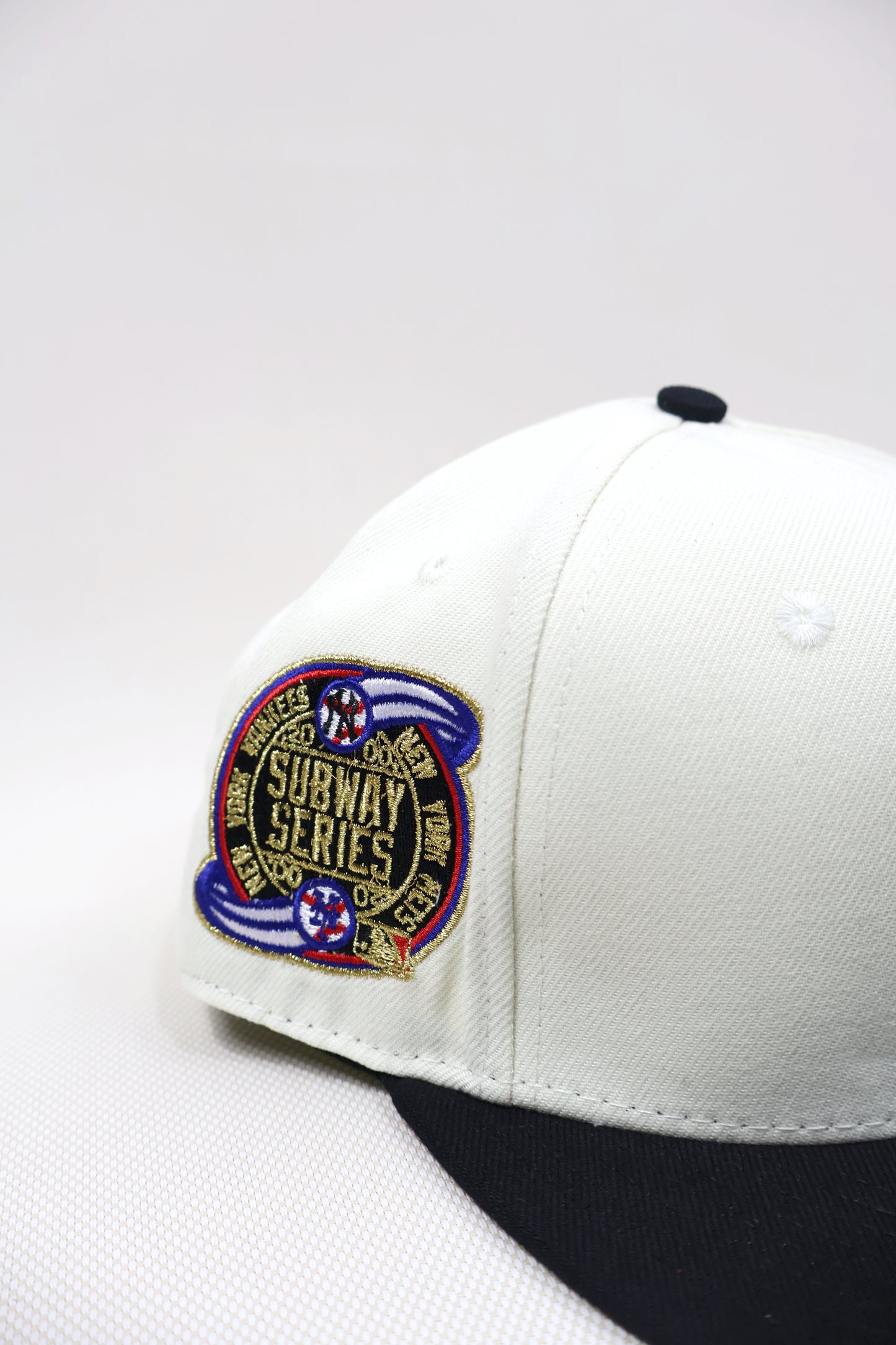 NY TWO TONE BLACK FITTED HAT