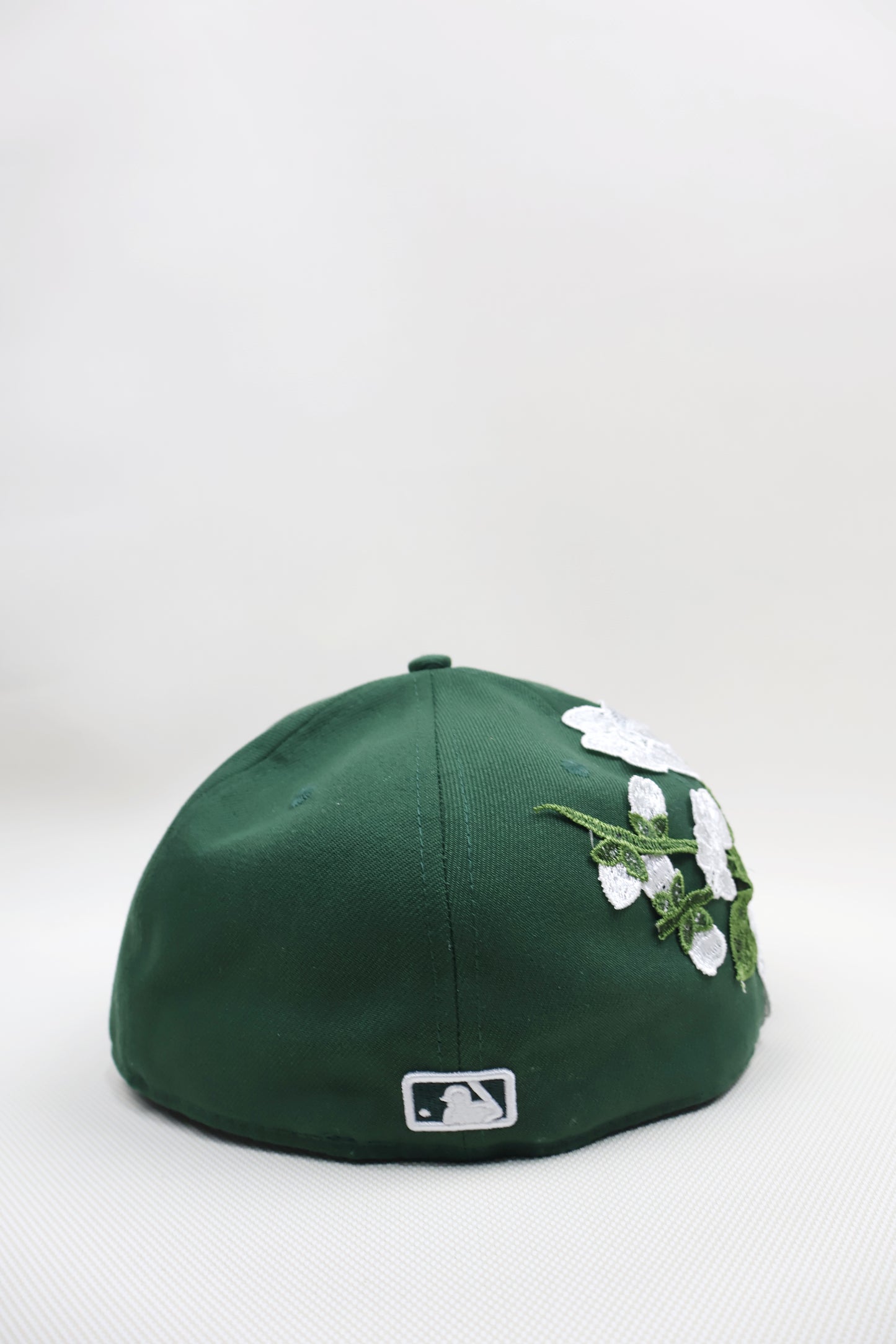 NY GREEN FLORAL FITTED HAT