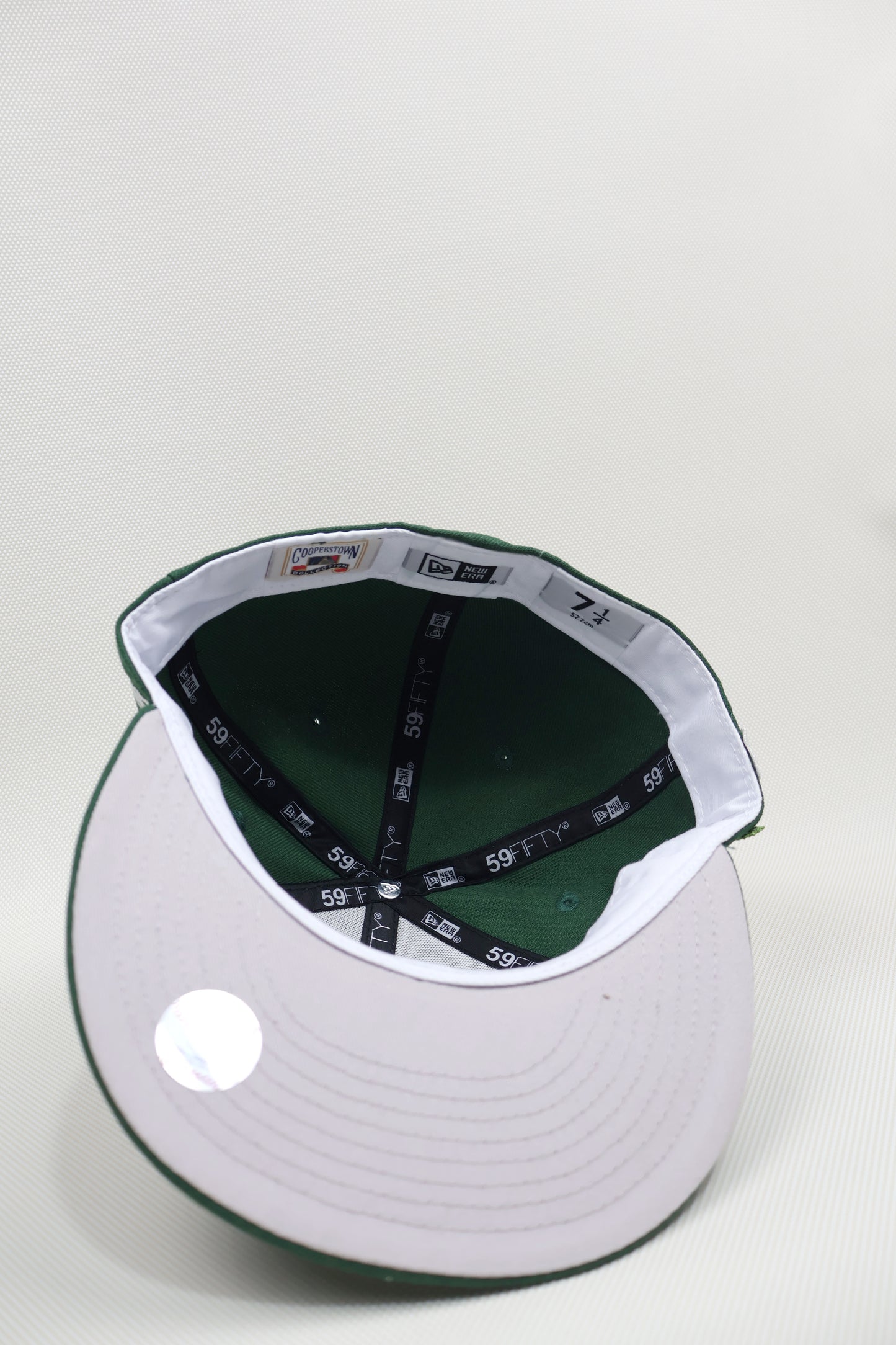 NY GREEN FLORAL FITTED HAT