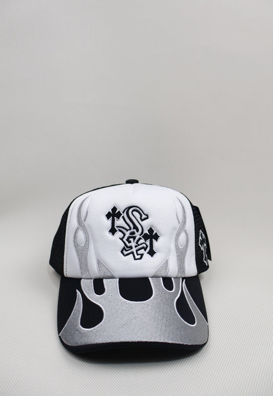 SOX TWO TONE FLAMES TRUCKER HAT
