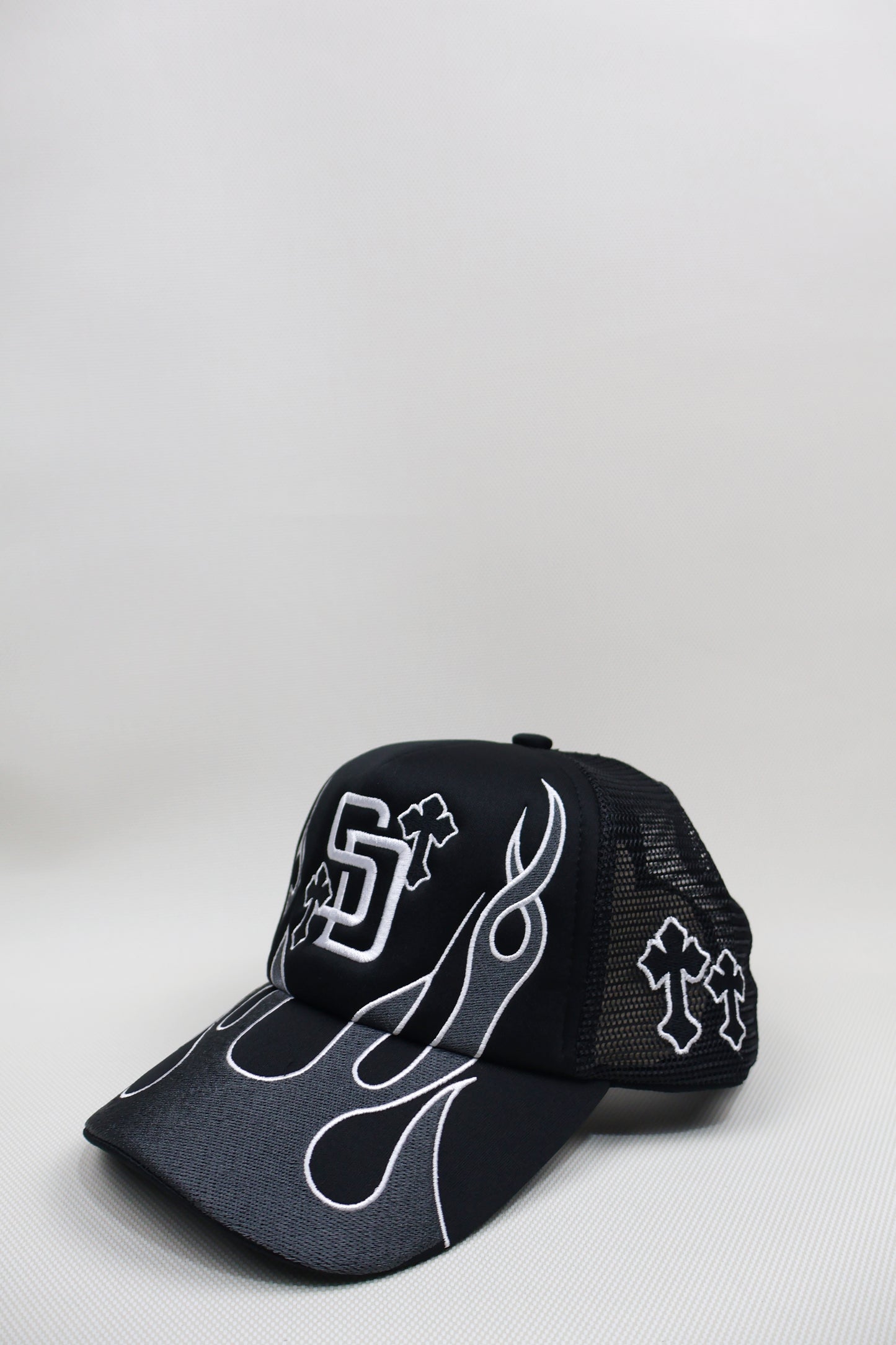 SD FLAMES TRUCKER HAT (BEST SELLER)