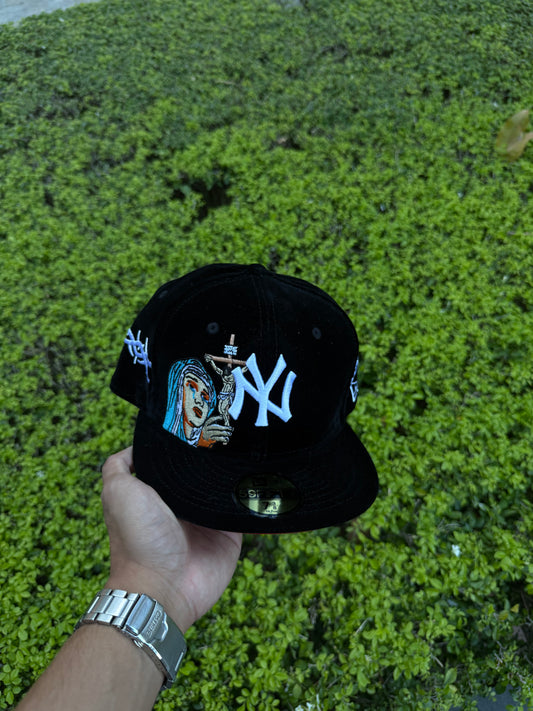 NY CROSS SUEDE FITTED HAT