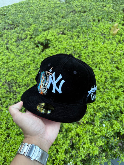 NY CROSS SUEDE FITTED HAT