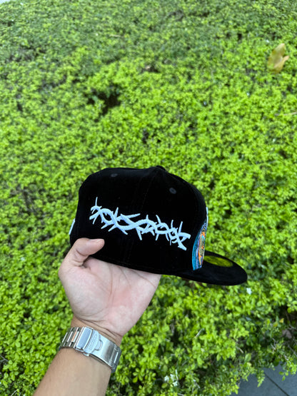 NY CROSS SUEDE FITTED HAT