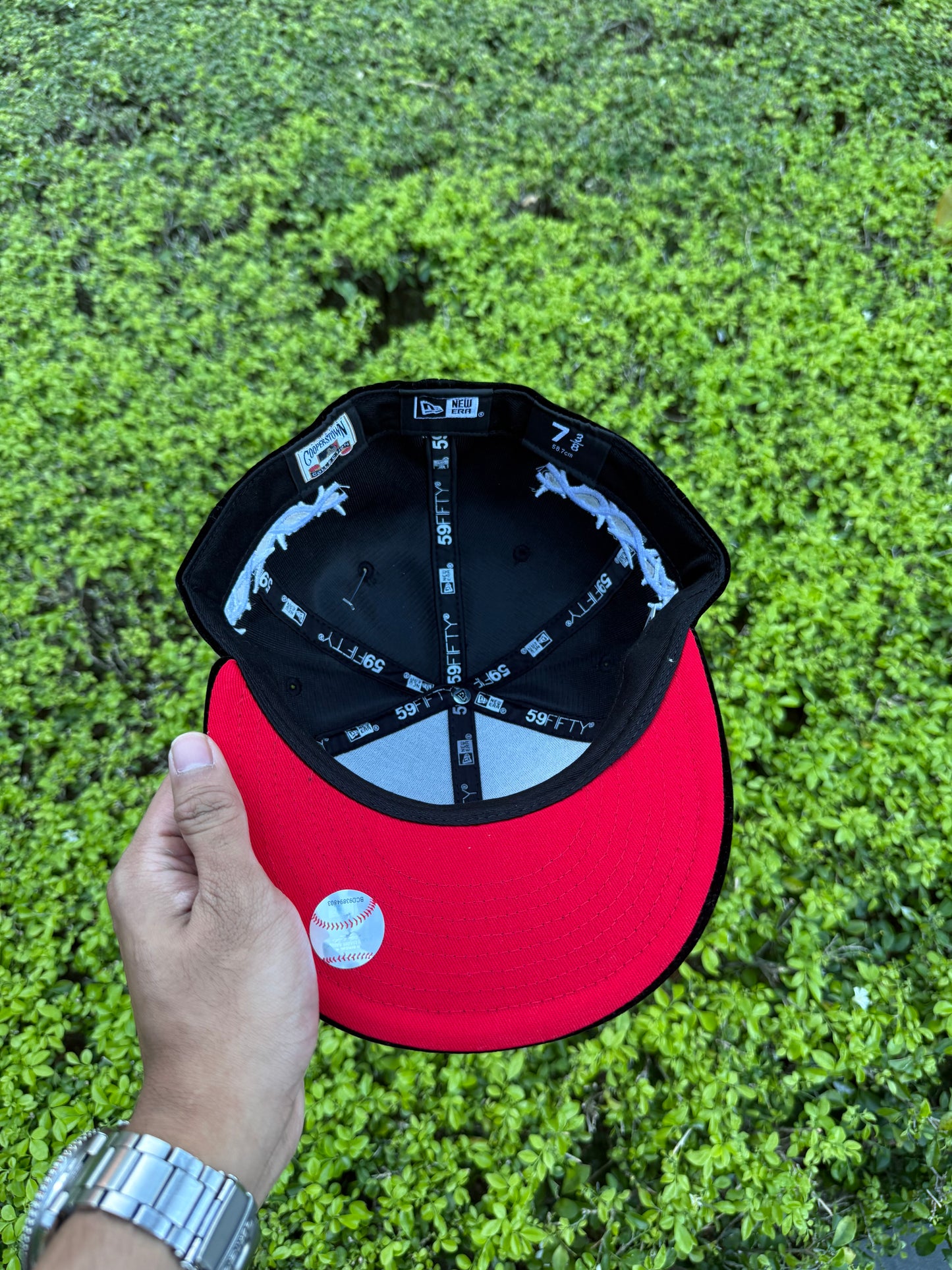 NY CROSS SUEDE FITTED HAT