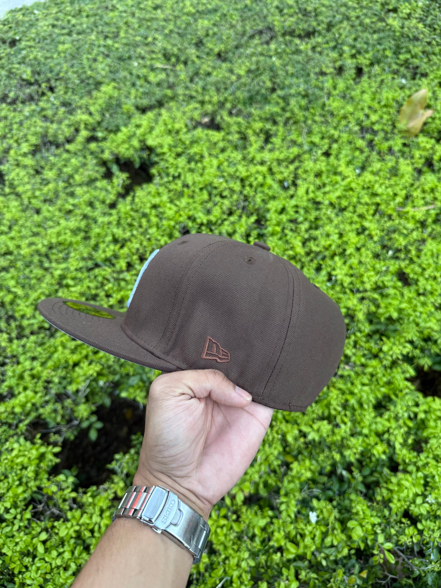 NY BROWN FITTED HAT