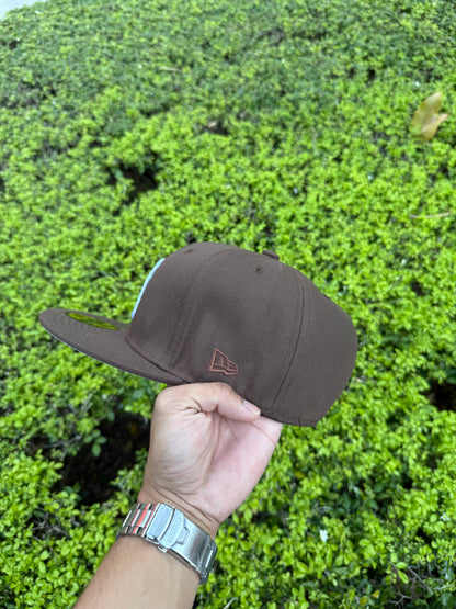 NY BROWN FITTED HAT