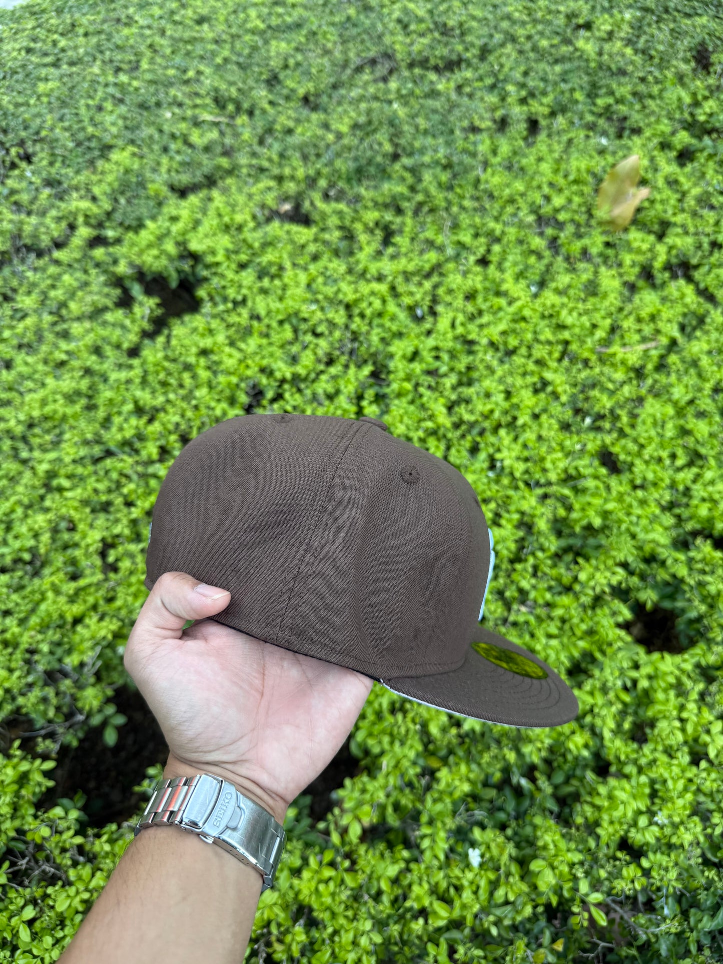 NY BROWN FITTED HAT