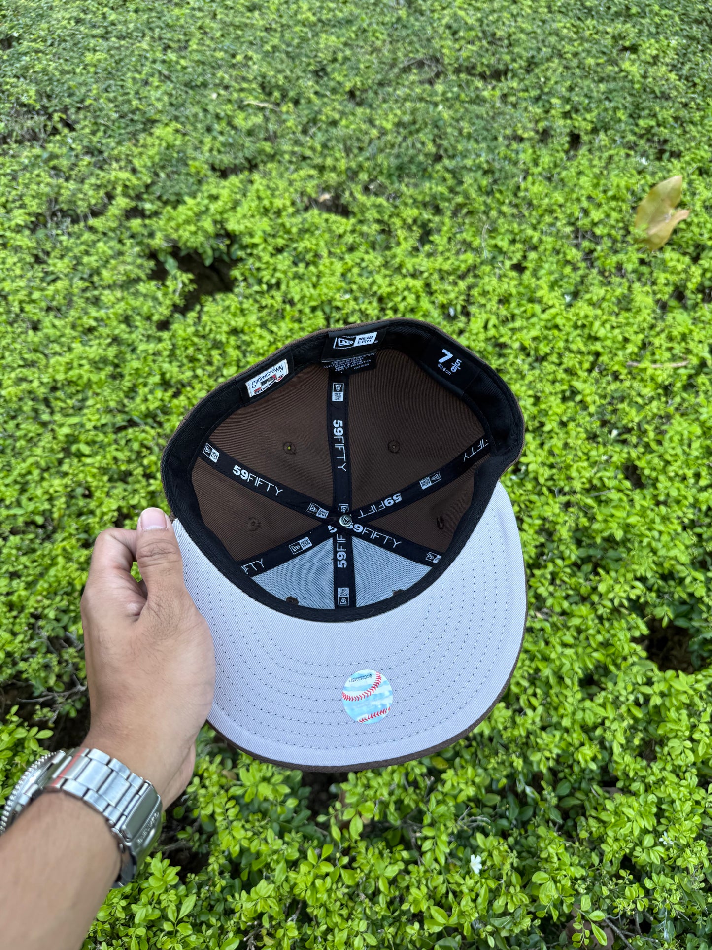 NY BROWN FITTED HAT