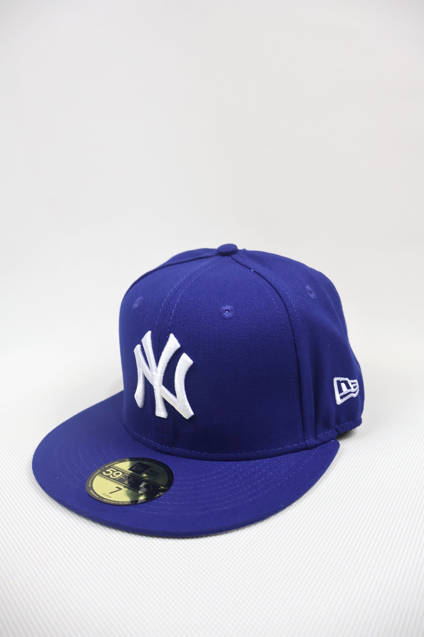 NY PLAIN BLUE FITTED HAT