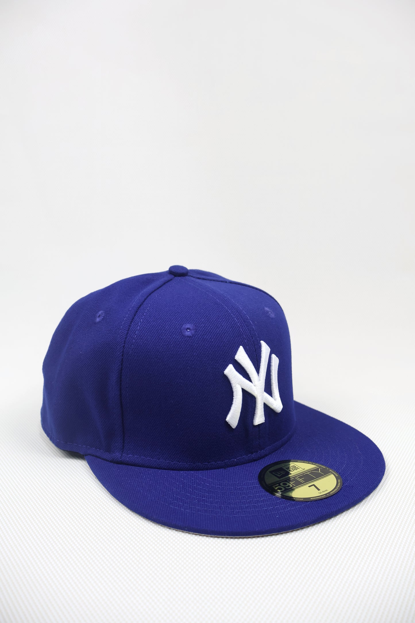 NY PLAIN BLUE FITTED HAT