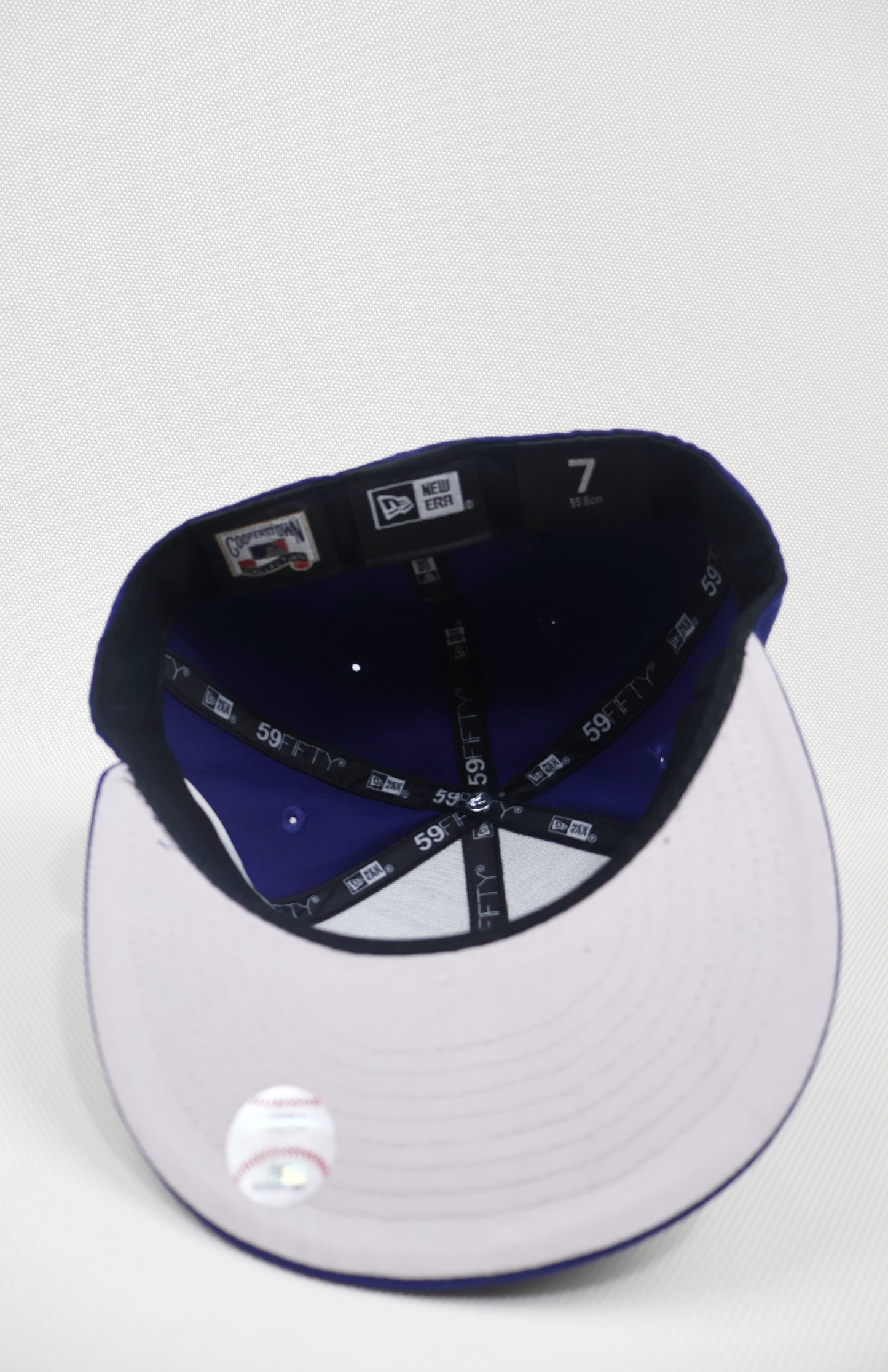 NY PLAIN BLUE FITTED HAT