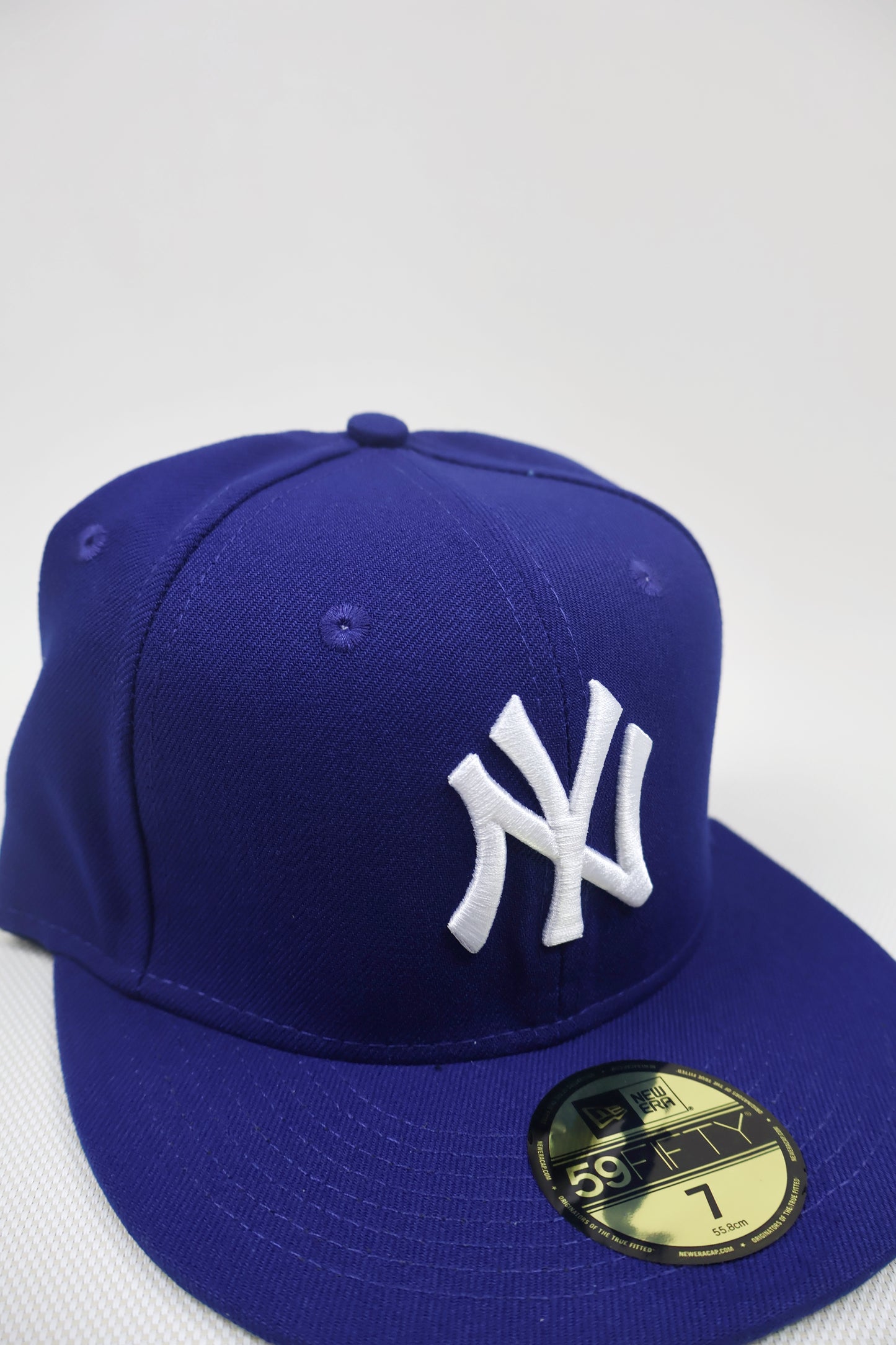 NY PLAIN BLUE FITTED HAT