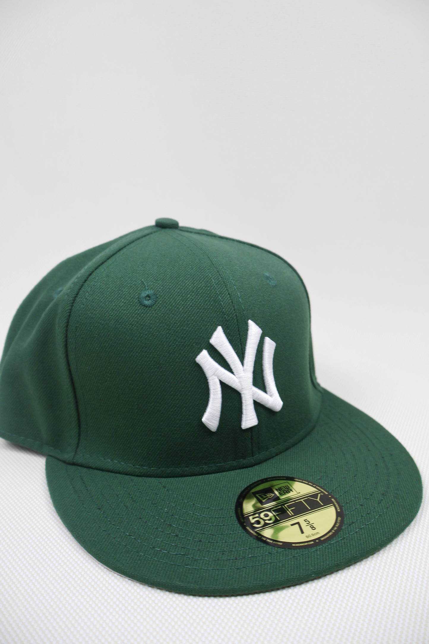 NY PLAIN GREEN FITTED HAT