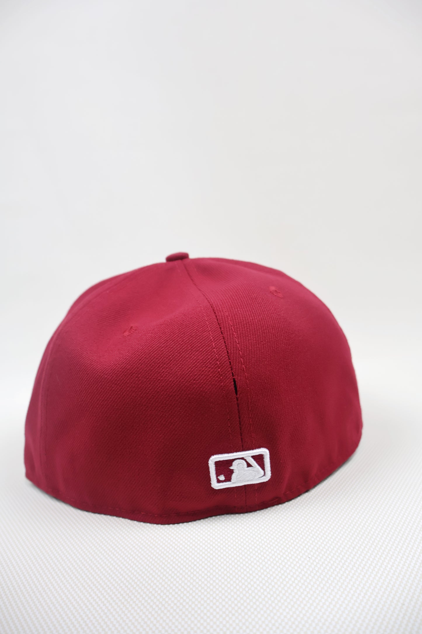 NY PLAIN BURGUNDY FITTED HAT