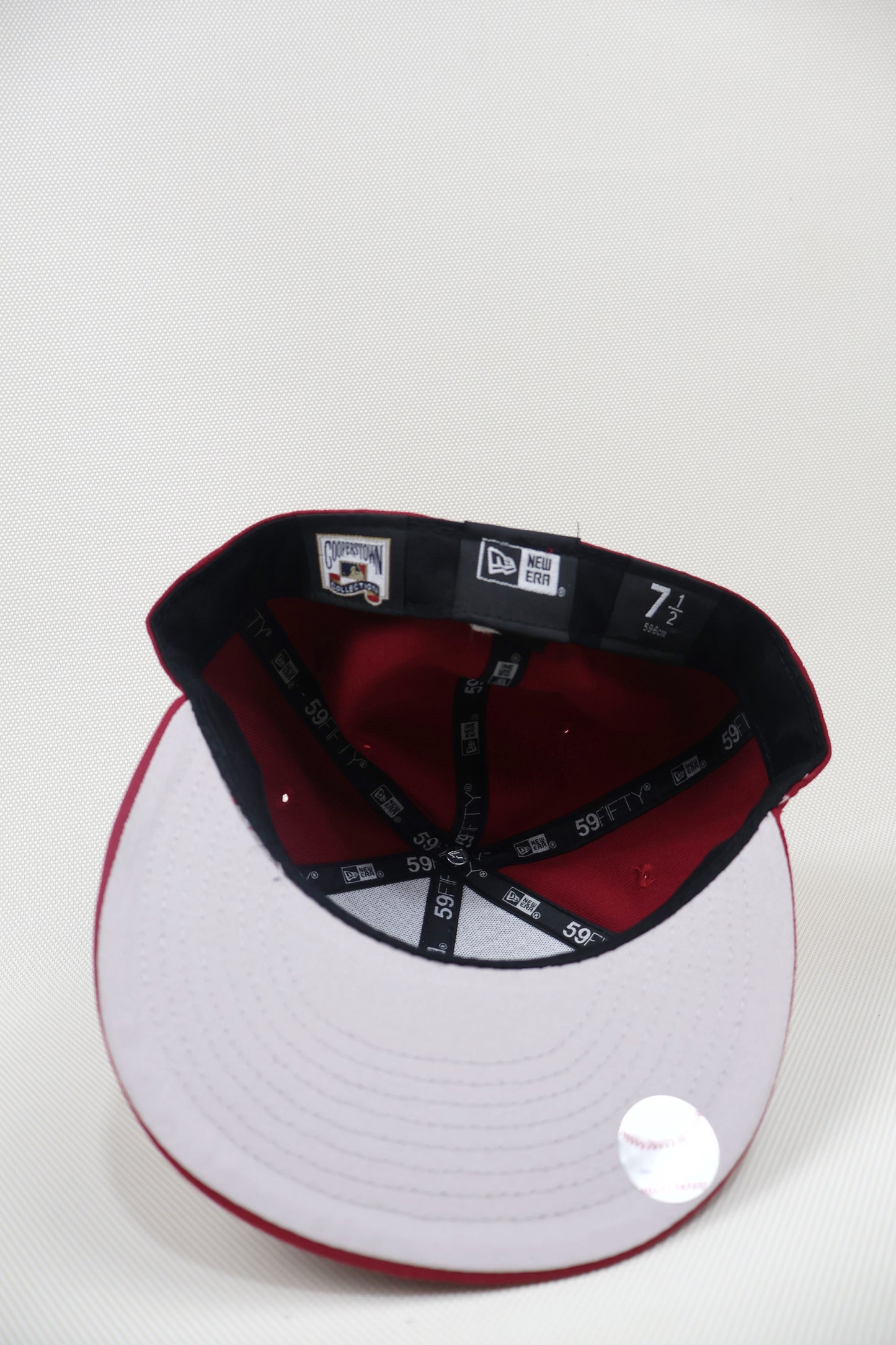 NY PLAIN BURGUNDY FITTED HAT