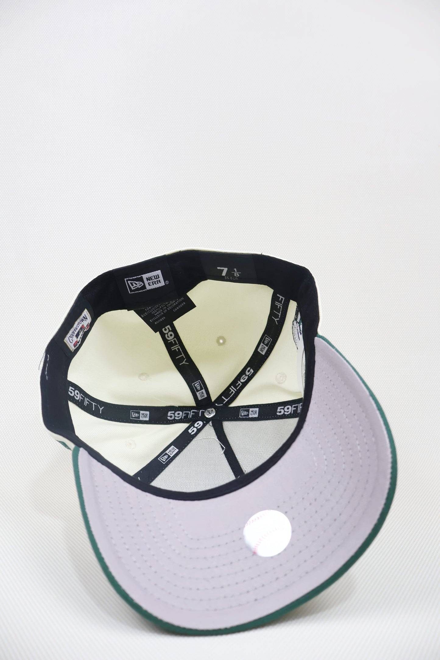 NY TWO TONE GREEN A FRAME FITTED HAT