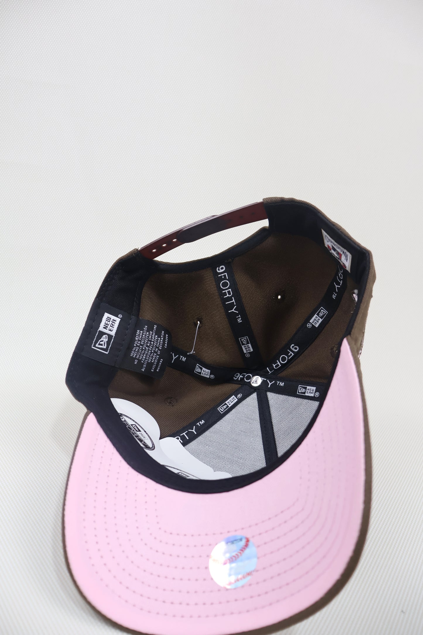 LA BROWN PINK LOGO AFRAME SNAPBACK