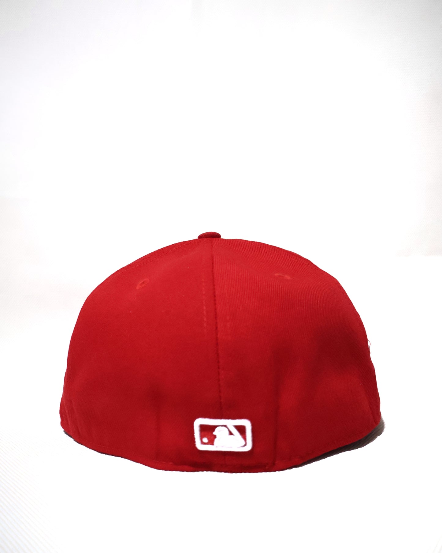 LA PLAIN RED FITTED HAT