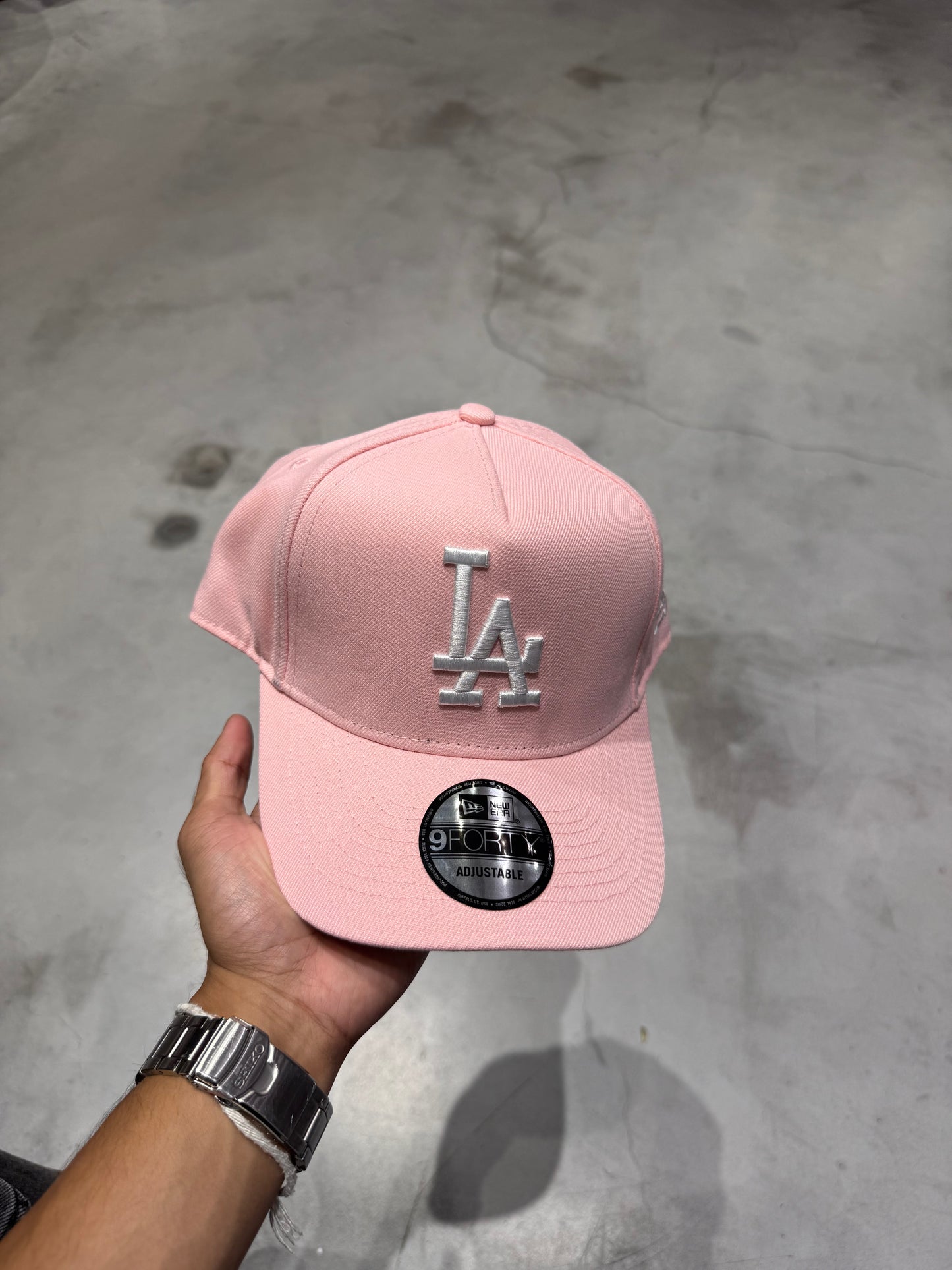 LA PASTEL PINK A FRAME HAT