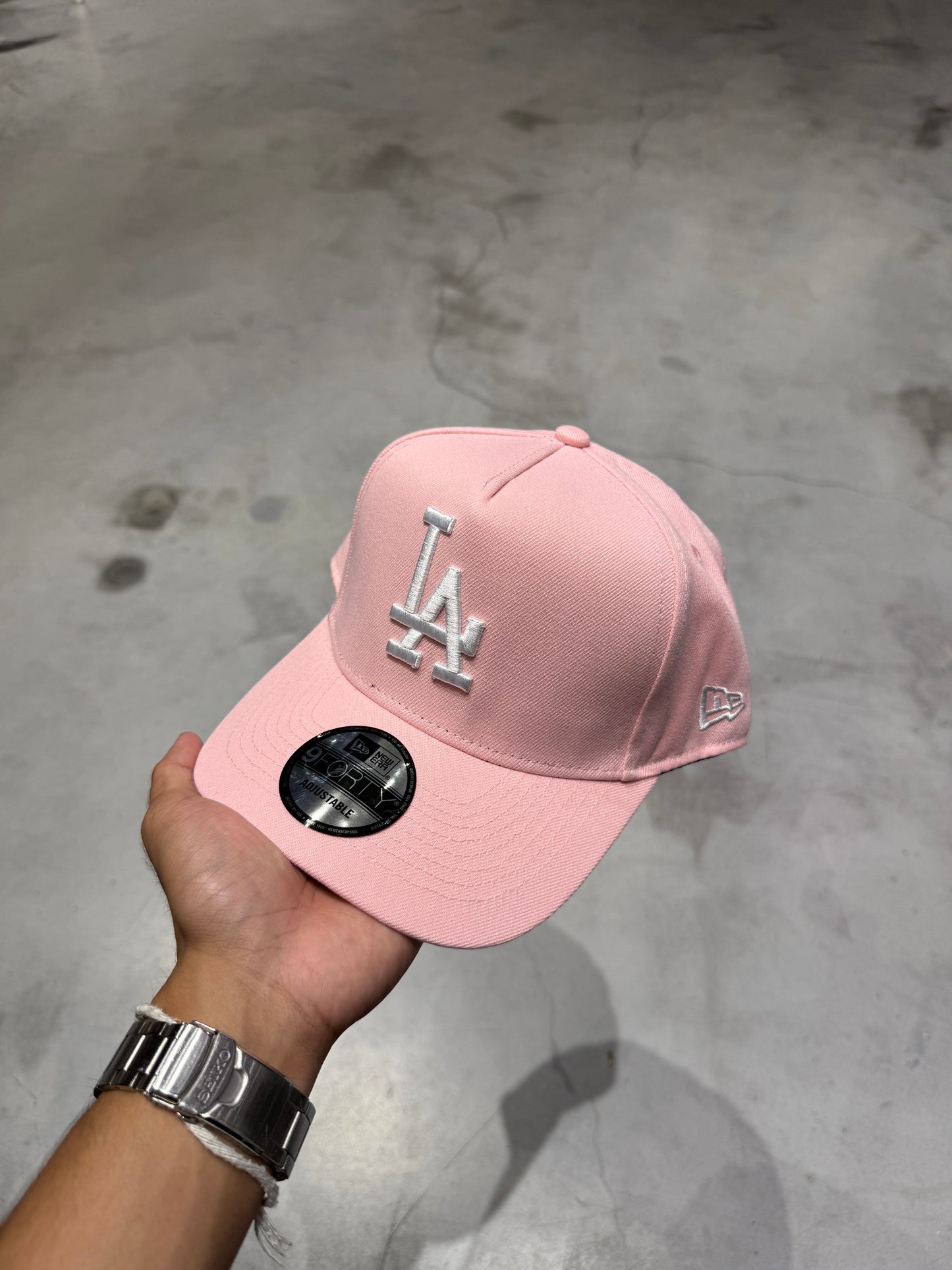 LA PASTEL PINK A FRAME HAT