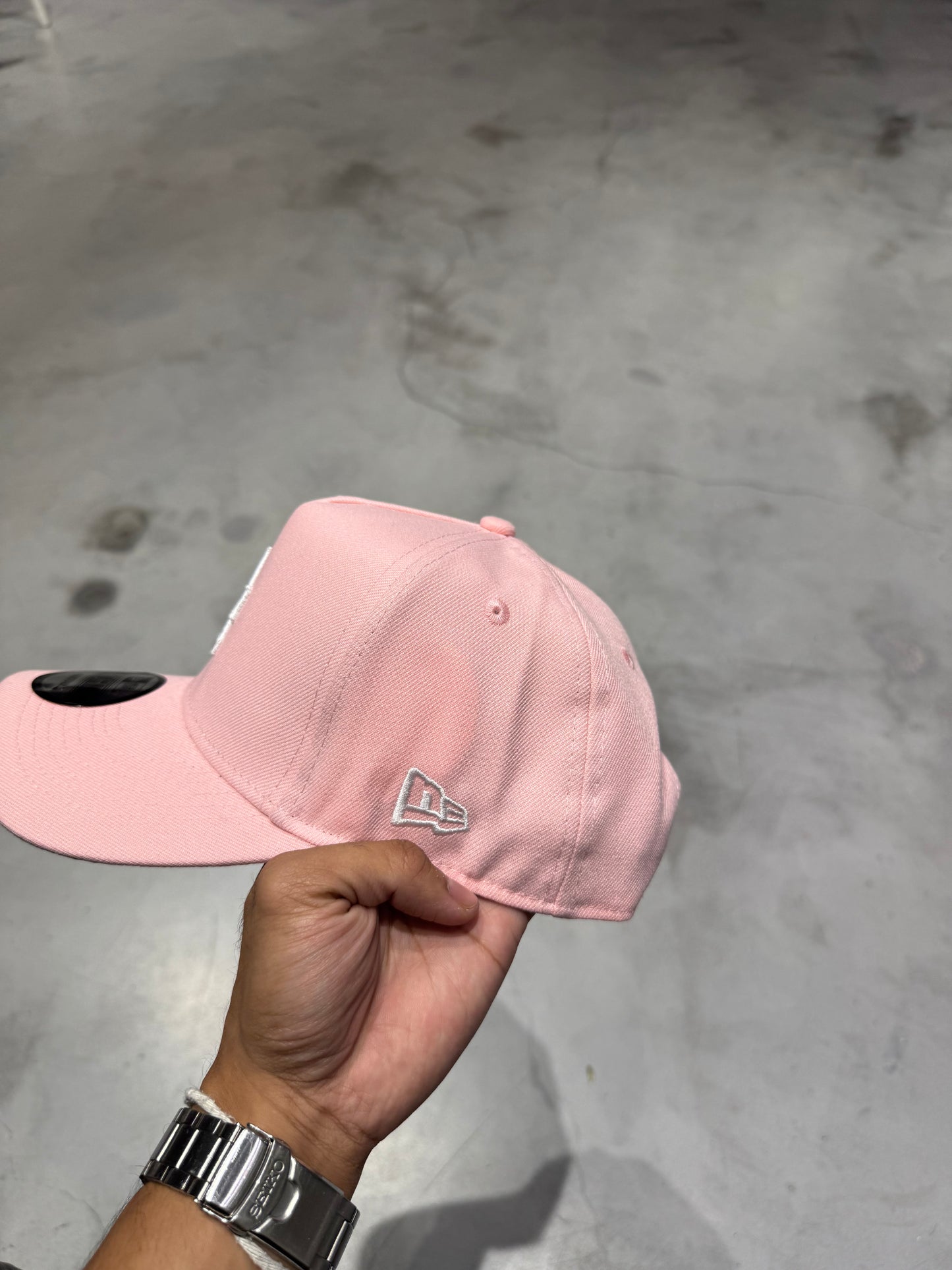 LA PASTEL PINK A FRAME HAT