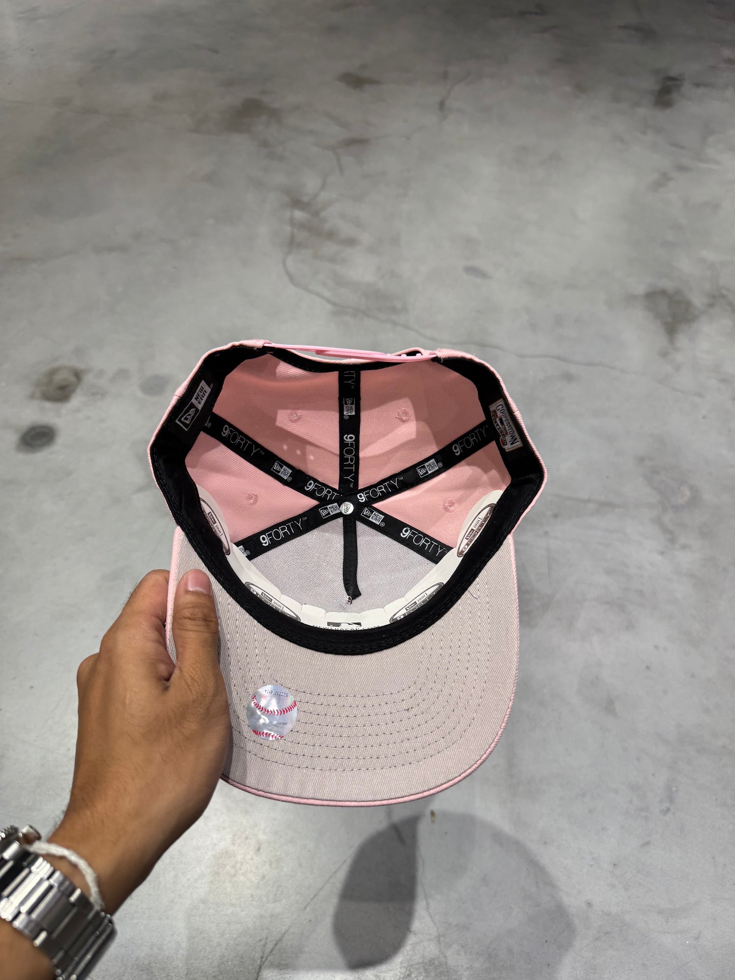 LA PASTEL PINK A FRAME HAT