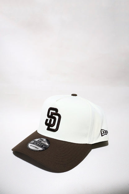SD TWO TONE CREAM AND BROWN A FRAME