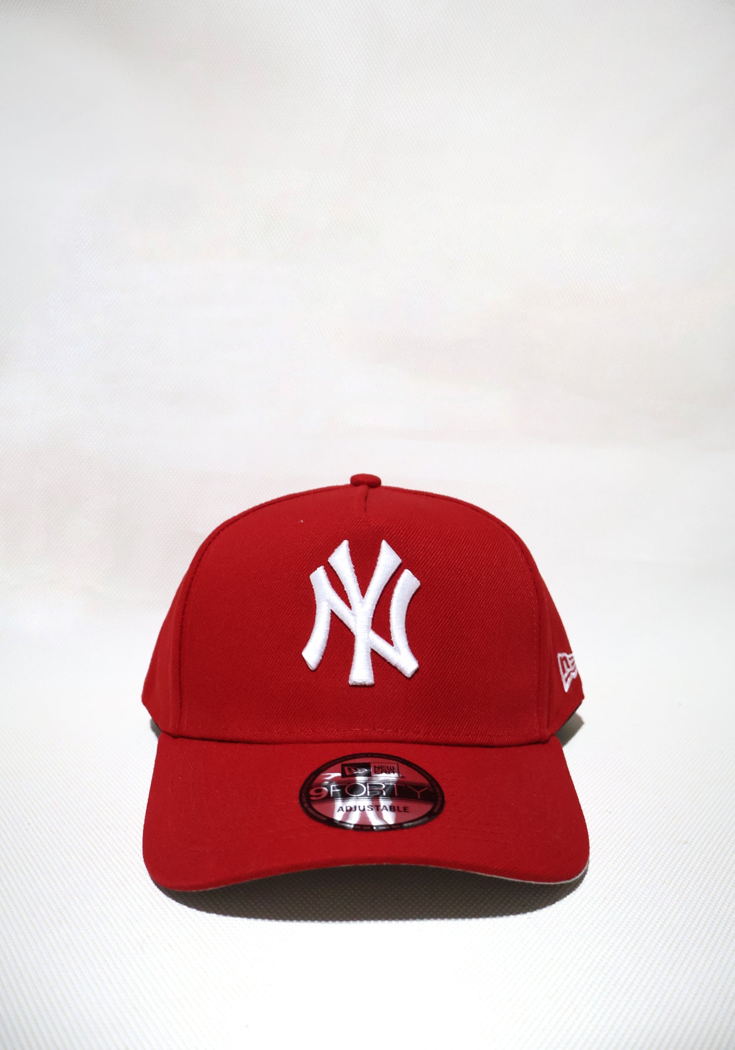 NY PLAIN RED A FRAME HAT