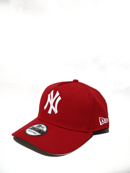 NY PLAIN RED A FRAME HAT