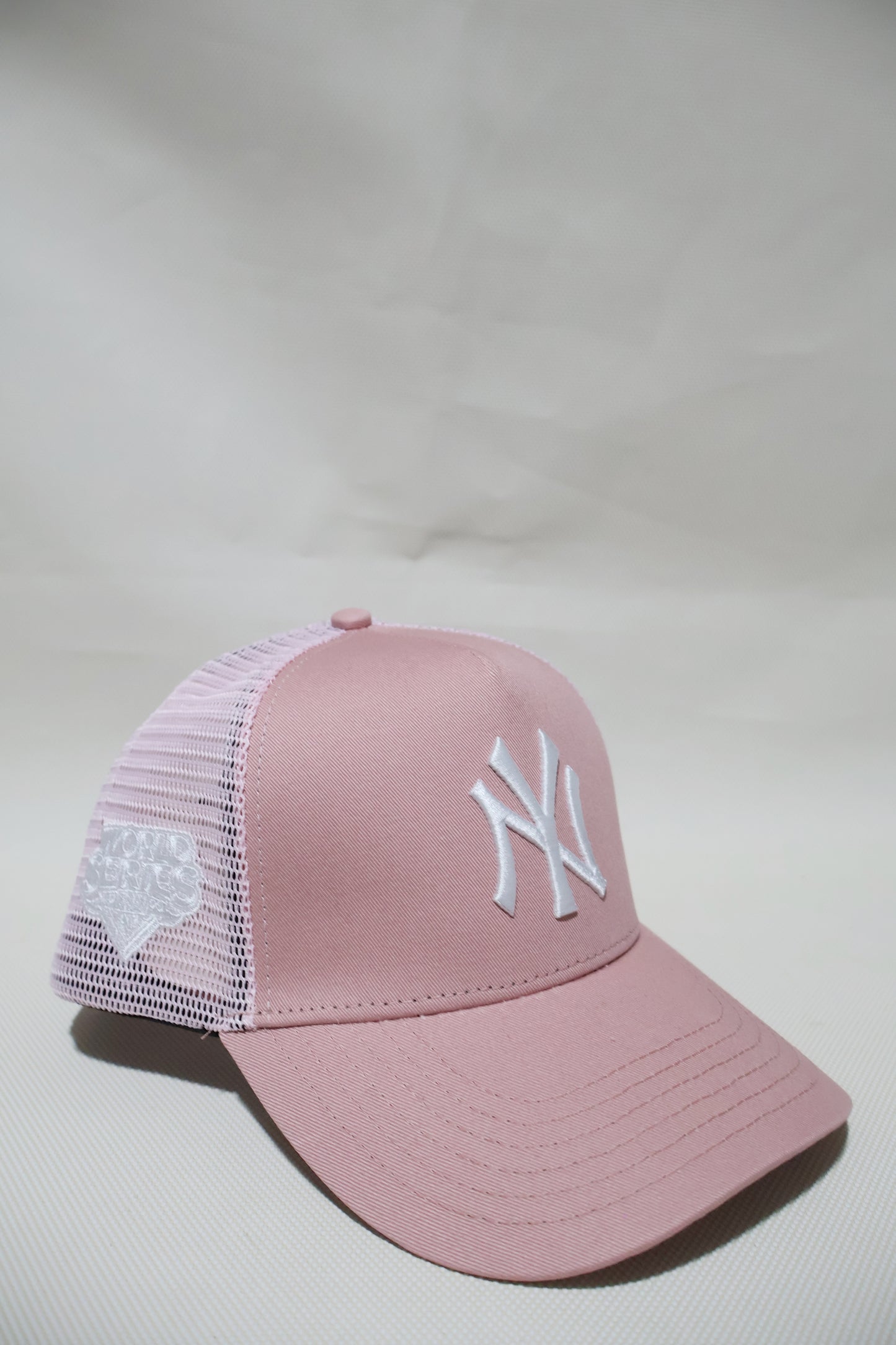 NY PINK TRUCKER HAT