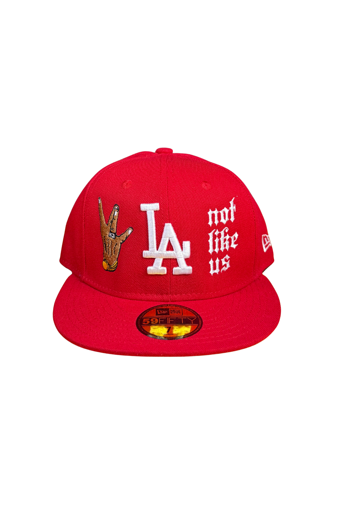 NOT LIKE US RED FITTED HAT