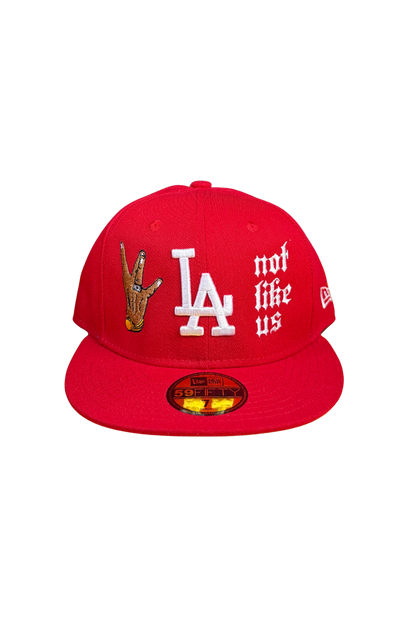 NOT LIKE US RED FITTED HAT