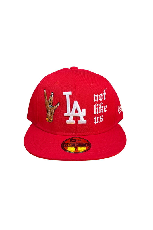 NOT LIKE US RED FITTED HAT